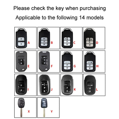 For Honda Car Key Cover Multifunctional Keychain Anti-lost Number Plate, Style: D - Car Key Cases by buy2fix | Online Shopping UK | buy2fix