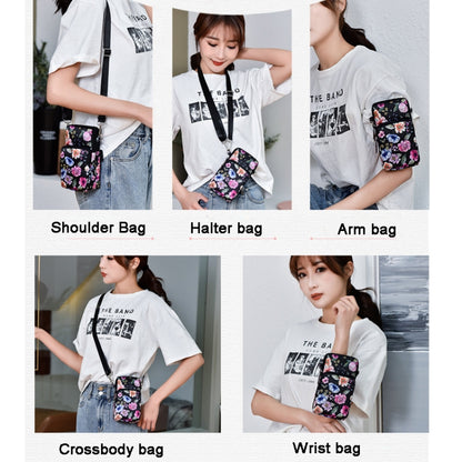 Printed Crossbody Mobile Phone Bag Mini Wallet With Arm Band, Style: Scenery - Single-shoulder Bags by buy2fix | Online Shopping UK | buy2fix