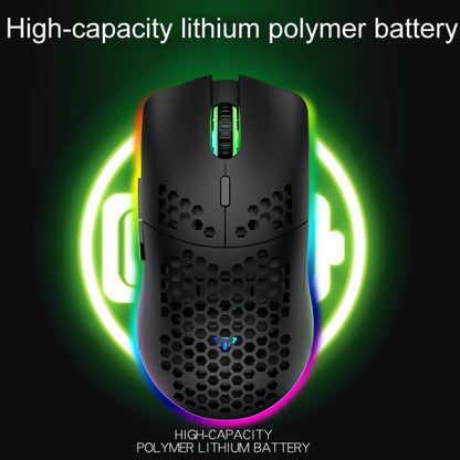 XUNSVFOX XYH80 Hollow Hole Rechargeable Wireless Gaming Mouse RGB Light Computer Office Mouse(White) - Wireless Mice by XUNSVFOX | Online Shopping UK | buy2fix