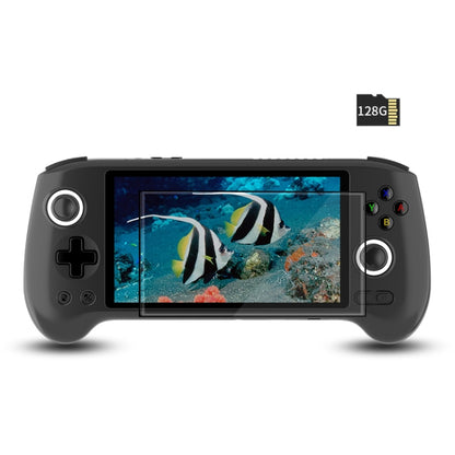 ANBERNIC RG556 Handheld Game Console Android 13 System 5.48-Inch AMOLED Screen WIFI Bluetooth Game Player 128GB+128GB(Black) - Pocket Console by ANBERNIC | Online Shopping UK | buy2fix