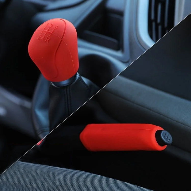 Automotive Silicone Manual Automatic Shift Lever Protective Cover, Size: Gear Shift Blue - Shift Knob by buy2fix | Online Shopping UK | buy2fix
