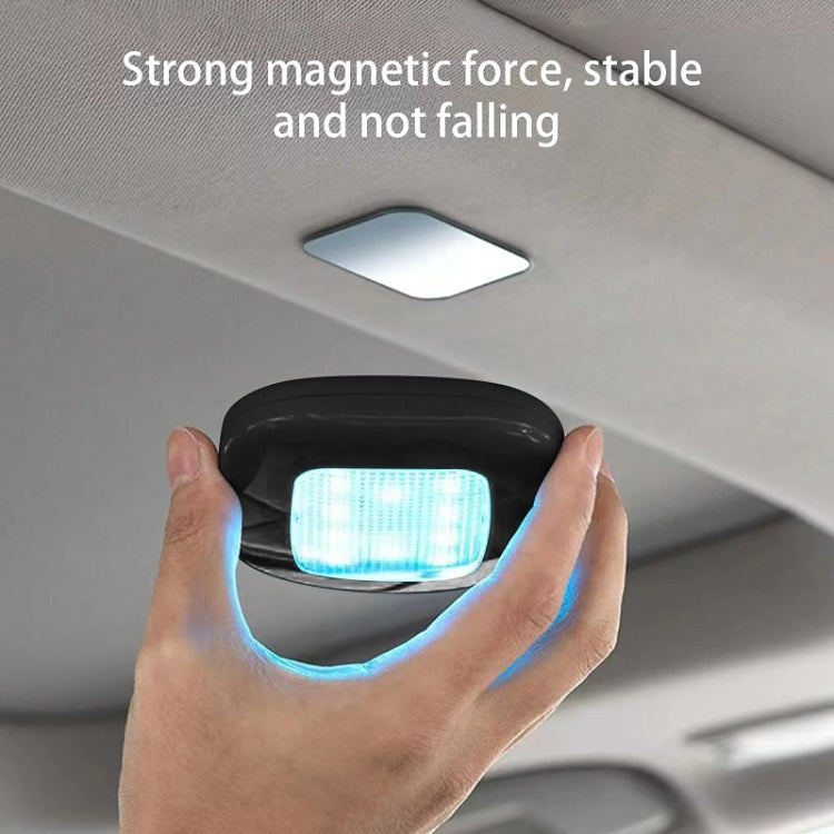 Car USB Charging Strong Magnetic Roof Reading LED Light(Grey) - Dome Lights by buy2fix | Online Shopping UK | buy2fix