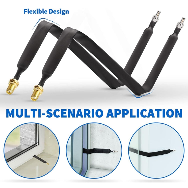 20cm SMA Female To CRC9 Male Flat Over Window Cable RF Coaxial Cable - Connectors by buy2fix | Online Shopping UK | buy2fix