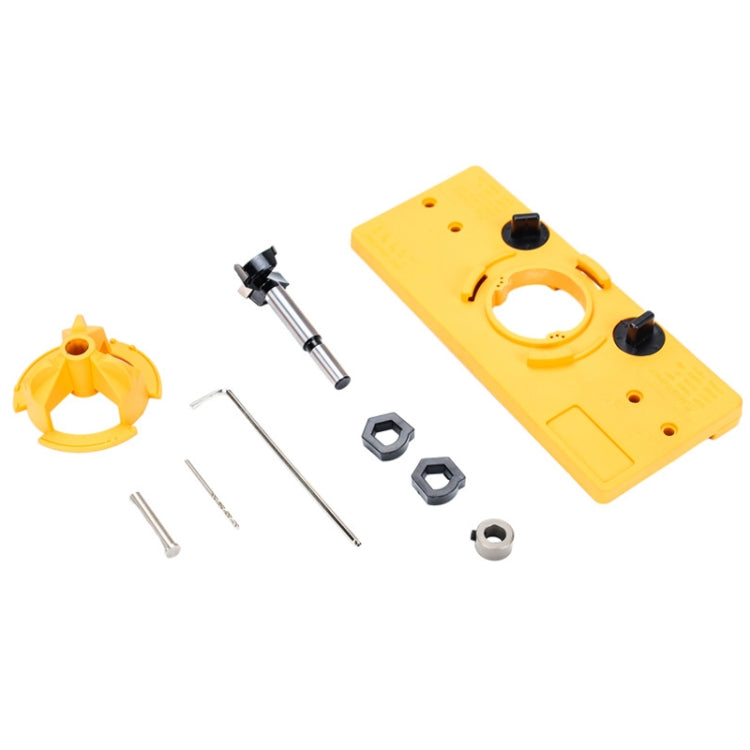 Fonson 35MM Woodworking Hinge Hole Opener Wooden Door Hinge Locator(Yellow) - Others by Fonson | Online Shopping UK | buy2fix