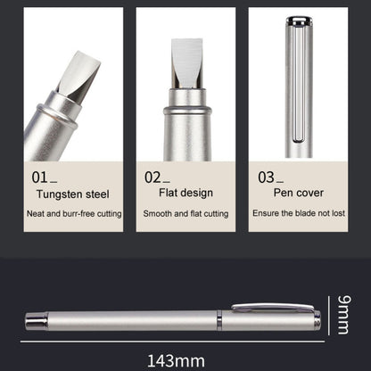 Tungsten Steel Fiber Cutting Knife Pen Type Portable Bare Fiber Cutter, Style: Flat Blade - Lan Cable and Tools by buy2fix | Online Shopping UK | buy2fix