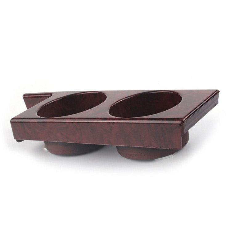 For BMW 5 Series E39/528i/530i/M5 Left-hand Drive Car Central Control Cup Holder, Color: Rosewood Color - Car Drink Holders by buy2fix | Online Shopping UK | buy2fix