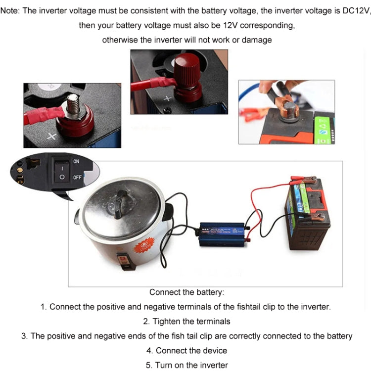 2000W/12V24V Convert To 220V Dual Voltage Modified Sine Wave Inverter - Modified Square Wave by buy2fix | Online Shopping UK | buy2fix