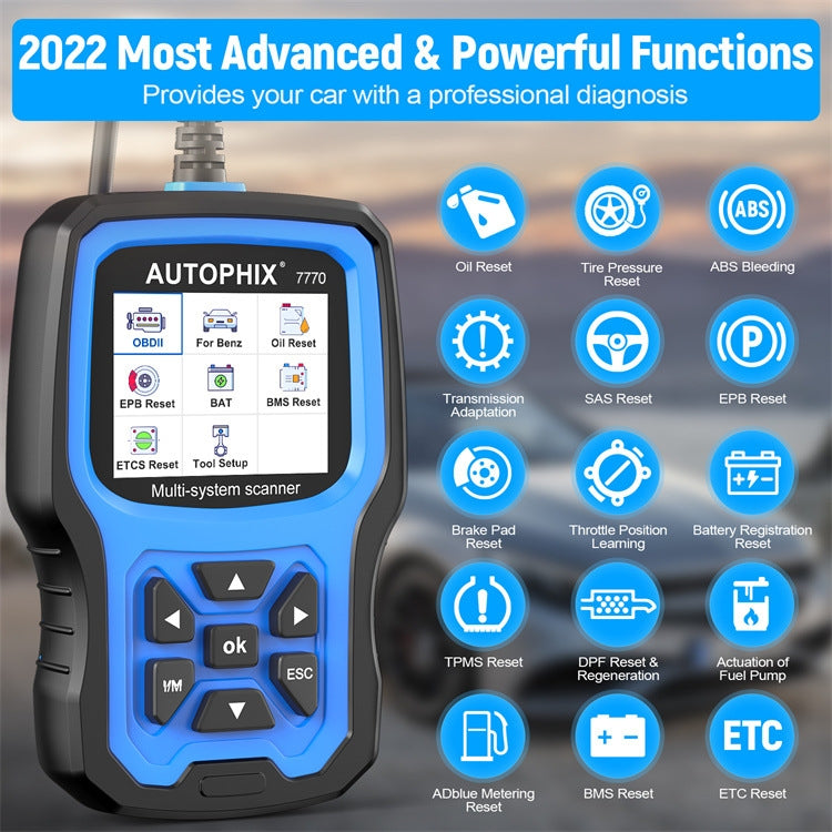 AUTOPHIX 7770 For Mercedes Benz Car Full System OBDII Diagnostic Tool Maintenance Tester - Code Readers & Scan Tools by AUTOPHIX | Online Shopping UK | buy2fix