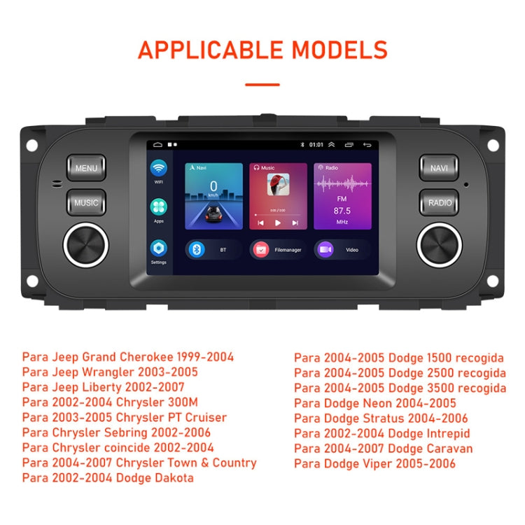 For Para Jeep Grand Cherokee 1999-2004 Carplay Android Navigation All-In-One Monitor With Large Screen(Standard) - Car MP3 & MP4 & MP5 by buy2fix | Online Shopping UK | buy2fix