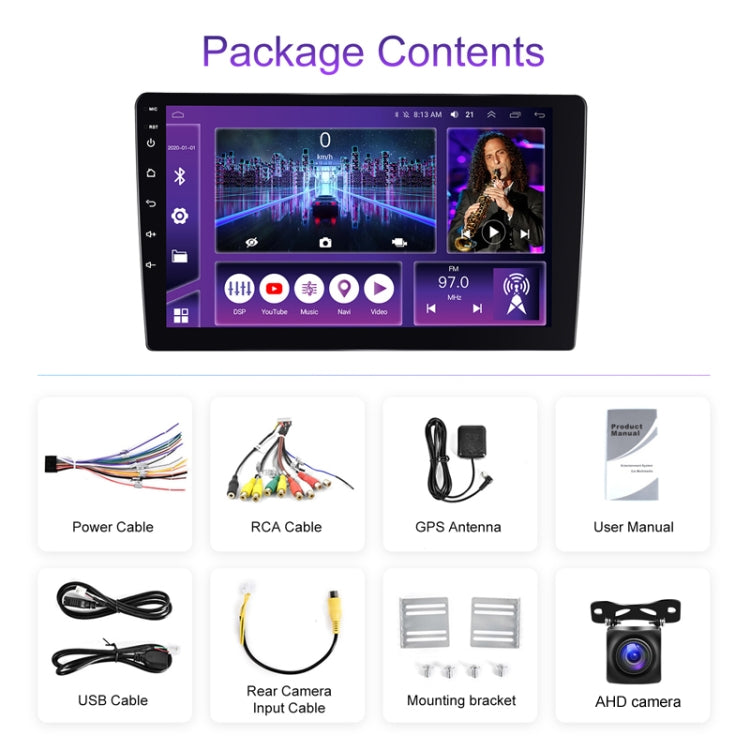 Universal 9 Inch 8 Core CarPlay Android Navigation Car Center Control All-In-One Monitor, Memory: 2+32G(Standard+AHD Camera) - Car MP3 & MP4 & MP5 by buy2fix | Online Shopping UK | buy2fix
