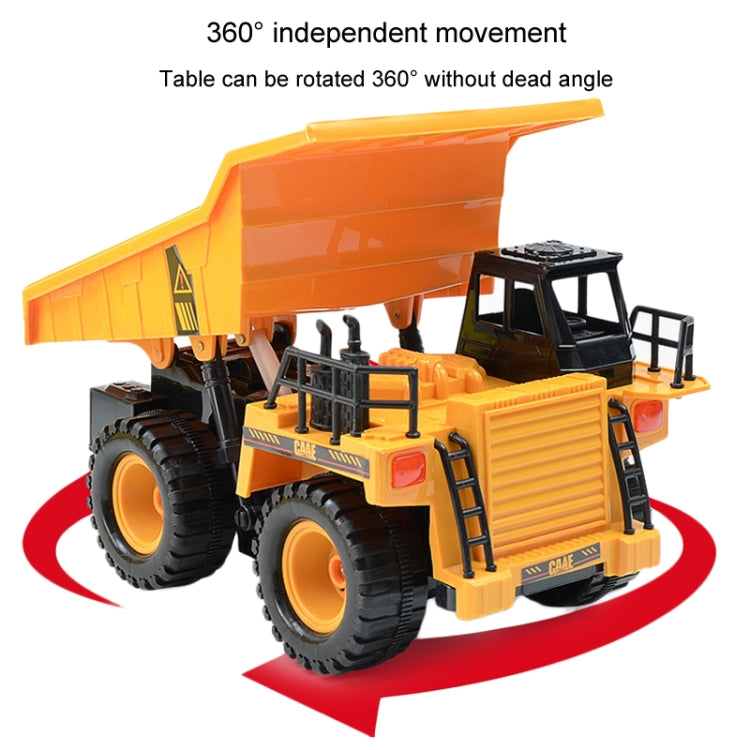 2.4G RC Dumper Truck Simulation Engineering Vehicle Model Children Electrical RC Truck Toy(Yellow) - RC Cars by buy2fix | Online Shopping UK | buy2fix