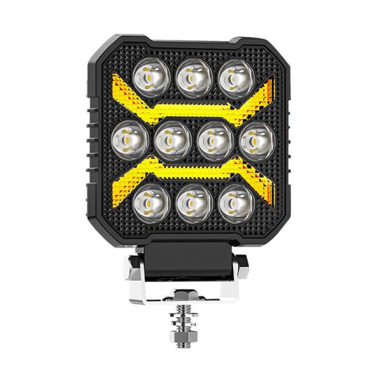 4 Inch Square Mixed Luminous Arch Bridge Angel Eye Car Work Light(X5) - Work Lights by buy2fix | Online Shopping UK | buy2fix