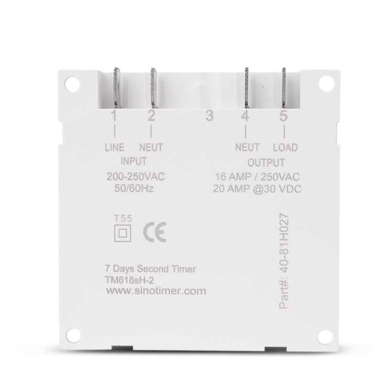 SINOTIMER TM618SH  1 Second Interval Digital LCD Timer Switch Programmable Time Relay 220V - Switch by SINOTIMER | Online Shopping UK | buy2fix