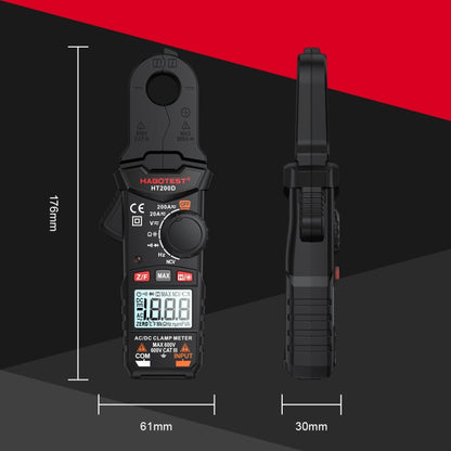 HABOTEST Mini Clamp Multimeter Portable Digital Ammeter - Digital Multimeter by HABOTEST | Online Shopping UK | buy2fix