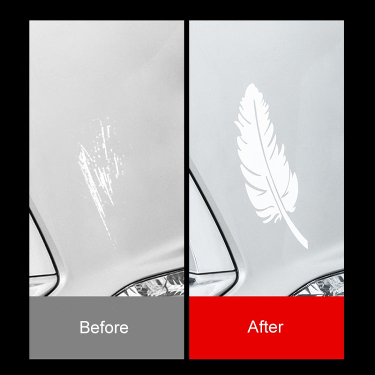 7pcs / Set Car Feather Scratch Decal 3D Reflective Bumper Stickers(Silver White) - Decorative Sticker by buy2fix | Online Shopping UK | buy2fix