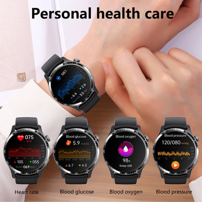 F207 Smart Watch 1.35-Inch Narrow Edge Screen Supports Bluetooth Calls / 24H Health Monitoring / 150+ Sports Modes, Color: Black Brown Leather - Smart Watches by buy2fix | Online Shopping UK | buy2fix