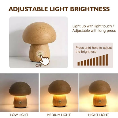 Mushroom Shape Night Light Touch Control Dimmable Bedside Atmosphere Lamp, Style: A Type Beech - Night Lights by buy2fix | Online Shopping UK | buy2fix