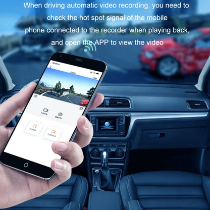 WIFI Mobile Phone 2K Ultra-Clear 360-Degree Rotating Driving Recorder, Version: Step-down Line(No TF Card) - Car DVRs by buy2fix | Online Shopping UK | buy2fix