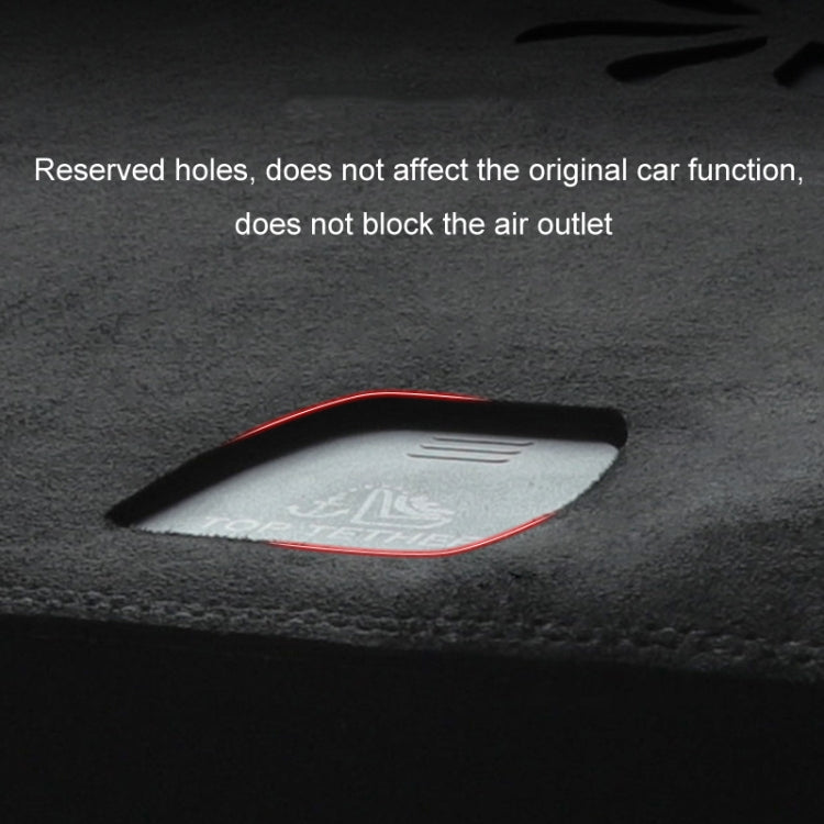 For 2024 Tesla Model 3 Dashboard Car Suede Light-Proof Pad - Sound & Heat Insulation Cotton by buy2fix | Online Shopping UK | buy2fix