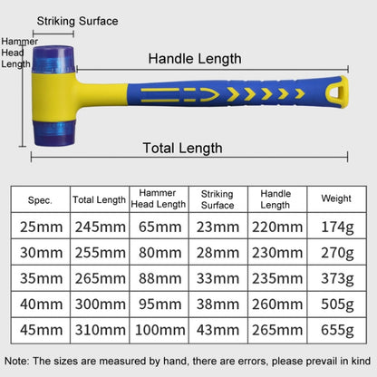 35mm Removable Floor Tile Installation Soft Hammer Door Window Hammer - Hammer by buy2fix | Online Shopping UK | buy2fix