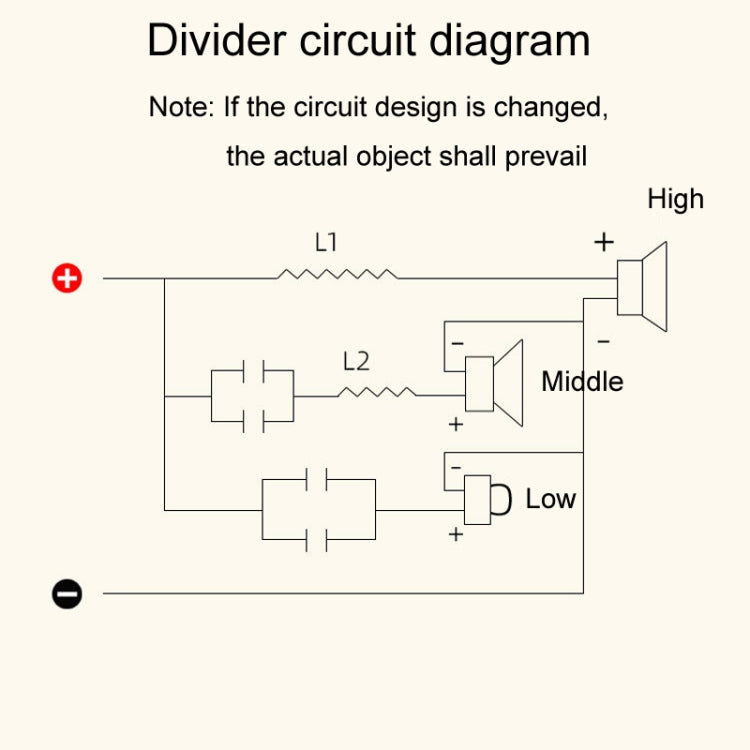 High Medium And Low 3-Way Audio Crossover Home Cinema Speaker Divider, Style: 305B Model - Audio Crossover by buy2fix | Online Shopping UK | buy2fix