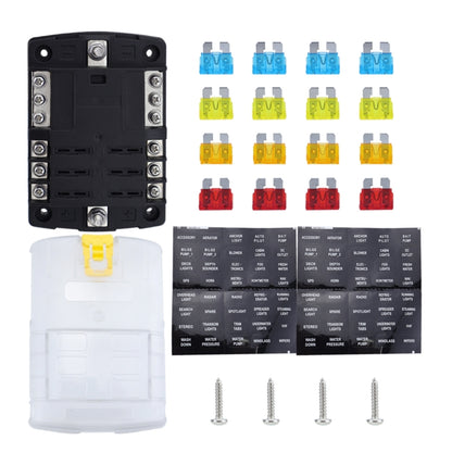 6-Way LED Indicator Fuse Box Socket For RV And Yacht, Set: Configuration 1 - Fuse by buy2fix | Online Shopping UK | buy2fix