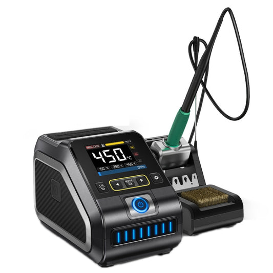 FNIRSI 200W Intelligent Constant Temperature Electric Soldering Iron Station, Set: EU Plug F245 B Head - Electric Soldering Iron by FNIRSI | Online Shopping UK | buy2fix