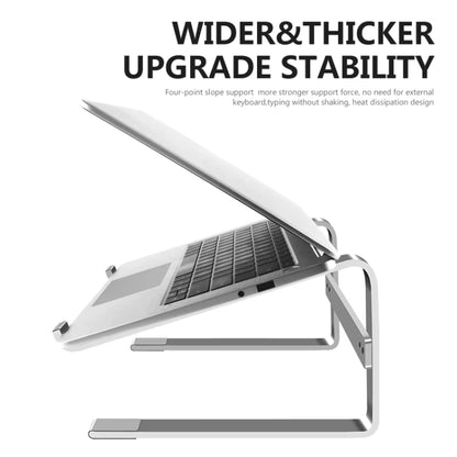 Desktop Aluminum Alloy Heightened Heat Dissipation Laptops Stand(Silver) - Laptop Stand by buy2fix | Online Shopping UK | buy2fix