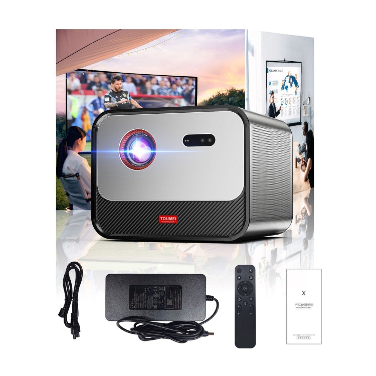 TOUMEI X5 Home Theater DLP Projector HD High Bright 1080P Projector UK Plug(Gray) - Mini Projector by TOUMEI | Online Shopping UK | buy2fix