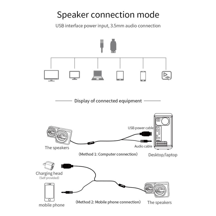 K1 Mini Desktop Computer Wired Speakers USB Subwoofer Speaker, Color: Light Edition Purple -  by buy2fix | Online Shopping UK | buy2fix