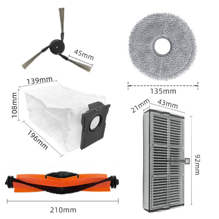 For Dreame X40 Pro / X40 Ultra Robot Vacuum Replacement, Spec: Rag - For Xiaomi Accessories by buy2fix | Online Shopping UK | buy2fix