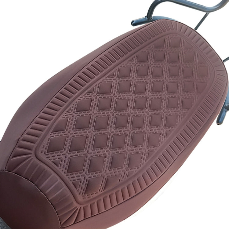 Large Electrical Bike Warm Breathable Non-Slip Cushion Cover(Brown) - Seat Covers by buy2fix | Online Shopping UK | buy2fix