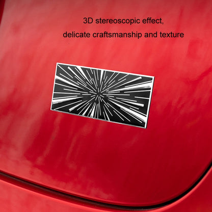 Car Sports Style Decoration Tail Label, Specifications: Time Tunnel Label Metal - Decorative Sticker by buy2fix | Online Shopping UK | buy2fix