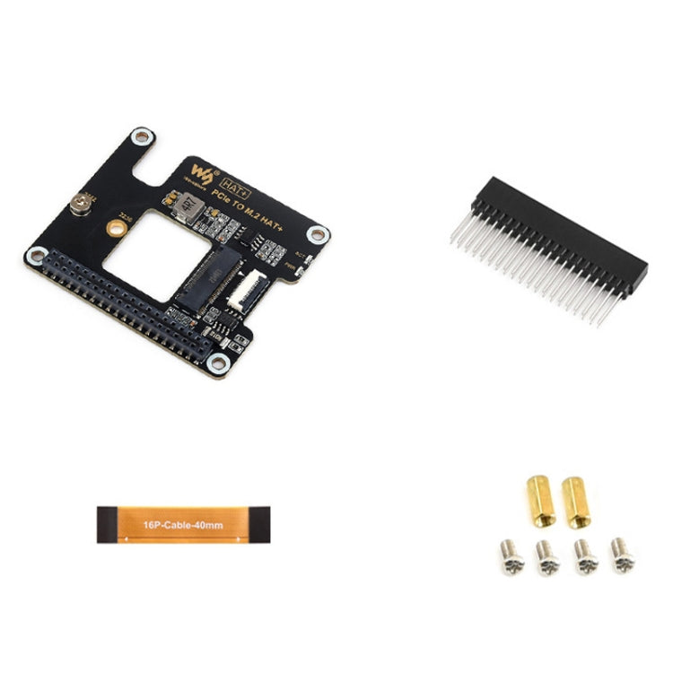 Waveshare For Raspberry Pi 5 PCIe To M.2 Adapter, NVMe Protocol M.2 SSD Basic Kit - Raspberry Pi Accessories by Waveshare | Online Shopping UK | buy2fix