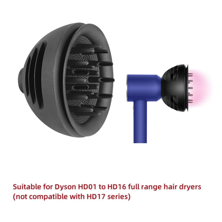 For Dyson HD01 To HD16 Hair Dryer 2 In 1 Diffuser Nozzles Wave+Curl Dual Purpose Diffuser Attachment(Gray) - For Dyson Accessories by buy2fix | Online Shopping UK | buy2fix