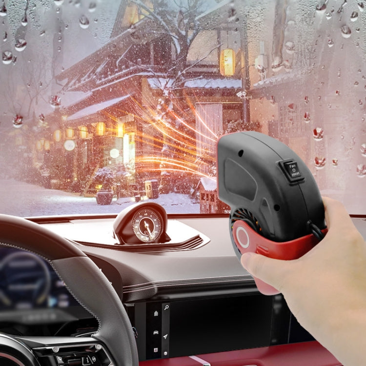 Portable Car Heater Small Fan Defogger, Color: 24V Black - Heating & Fans by buy2fix | Online Shopping UK | buy2fix