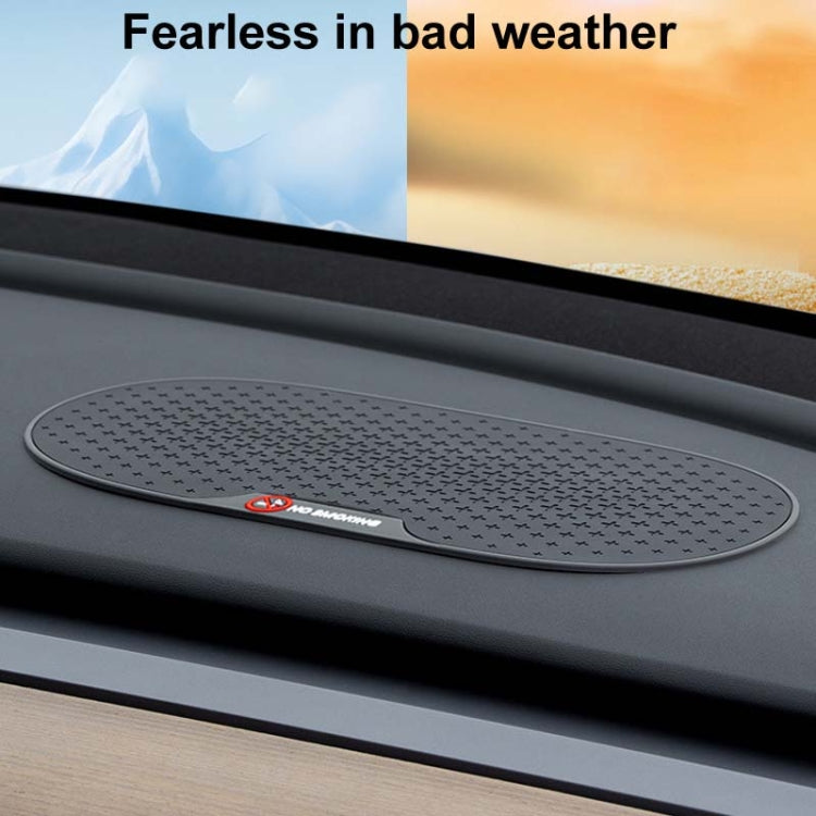 Car Center Console Heat Resistant Placement Non-Marking Adhesive Anti-Slip Mat, Style: No Smoking 9809B - Car Anti-Slip Mats by buy2fix | Online Shopping UK | buy2fix