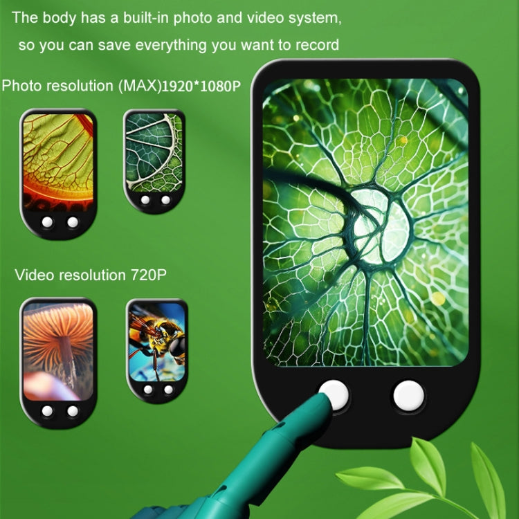 Portable Student Biological Experiment Observation Handheld Microscope, Model: YM240+Green Silicone Case - Digital Microscope by buy2fix | Online Shopping UK | buy2fix