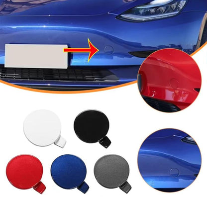 For Tesla Model 3 Front Trailer Hook Protective Cover Replacement Parts Front Towing Hole Cover(White) - Towing Bars by buy2fix | Online Shopping UK | buy2fix