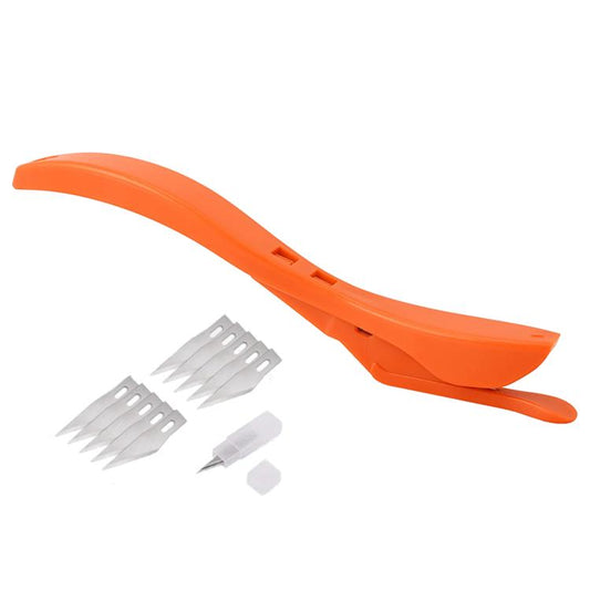 Car Film Tool Film Cutter With 10 Blades(Orange) - Sticker Tools by buy2fix | Online Shopping UK | buy2fix