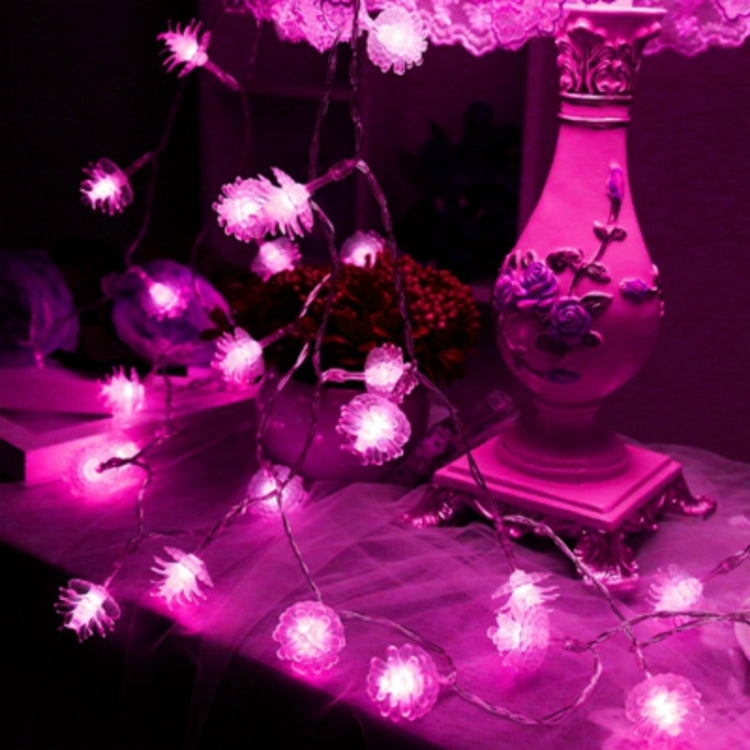 20 LEDs Solar Powered Pine Cone Outdoor Energy Saving Holiday Wedding Decoration String Light Garden Landscape Lamp(White Light) - Solar Lights by buy2fix | Online Shopping UK | buy2fix