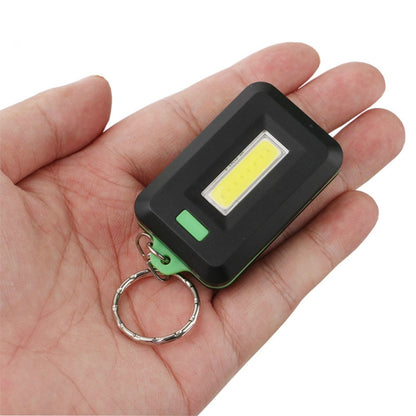 2 PCS 3W Mini COB LED Flashlight Keychain Emergency Camping  Backpack Light with 3 Modes(Green) - Camping Lighting by buy2fix | Online Shopping UK | buy2fix