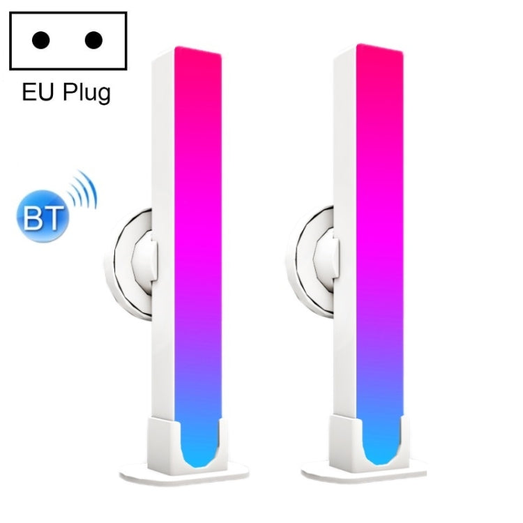 2pcs/box RGB Desktop Background Music Rhythm Pickup Ambient Light, Version: Bluetooth(EU Plug) - Novelty Lighting by buy2fix | Online Shopping UK | buy2fix