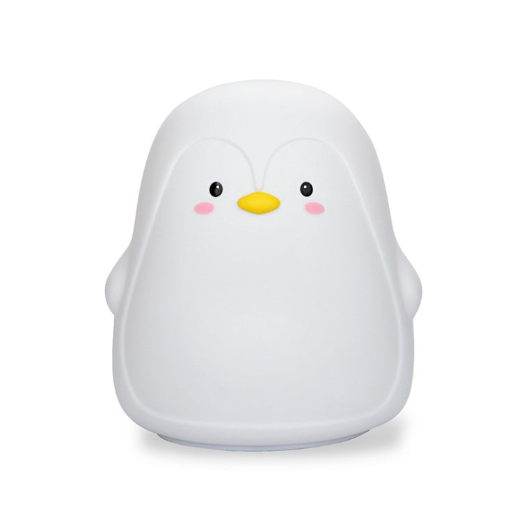 Penguin Silicone Pat Night Light Children Bedside Atmosphere Lamp(White) - Night Lights by buy2fix | Online Shopping UK | buy2fix