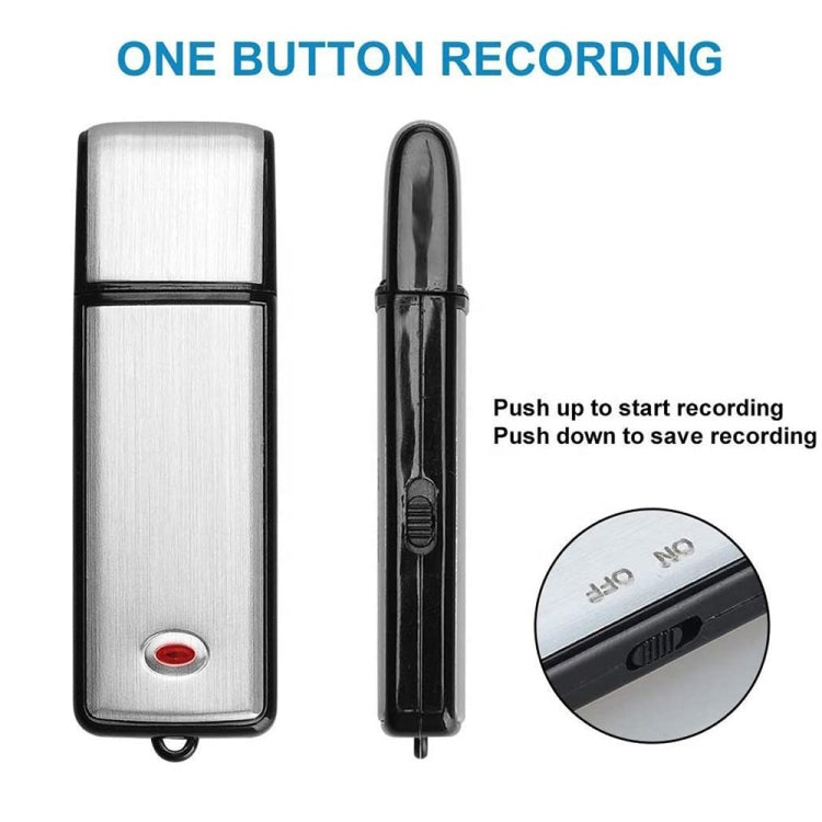 SK858 8GB Rechargeable Portable U-Disk Meeting Voice Recorder (Black) - U-Disk Recorder by buy2fix | Online Shopping UK | buy2fix