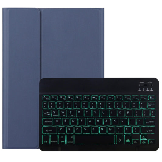 M10S 2 in 1 Removable Bluetooth Keyboard + Leather Tablet Case with Backlight & Holder for Lenovo Tab M10 TB-X505X (Dark Blue) - Lenovo Keyboard by buy2fix | Online Shopping UK | buy2fix