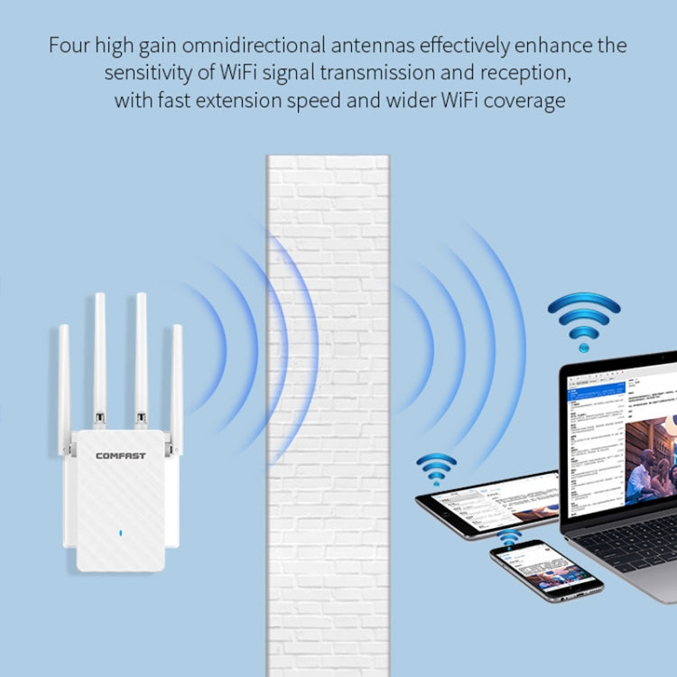 COMFAST CF-WR306S 300Mbps Wireless WiFi Signal Amplifier - Broadband Amplifiers by COMFAST | Online Shopping UK | buy2fix