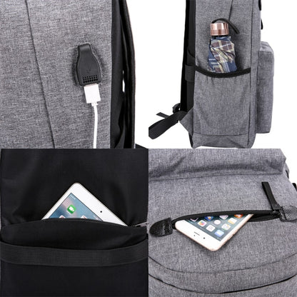 Outdoor Multi-function Comfortable Double Shoulders Bag Travel Backpack Bag with External USB Charging Port - Double-shoulder Bags by buy2fix | Online Shopping UK | buy2fix