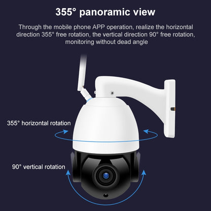 QX5 4G (EU Version) 2.0 Million Pixels 1080P HD 20X Zoom Dome Smart Camera, Support Infrared Night Vision / Motion Detection / Voice Intercom / TF Card, AU Plug - Security by buy2fix | Online Shopping UK | buy2fix