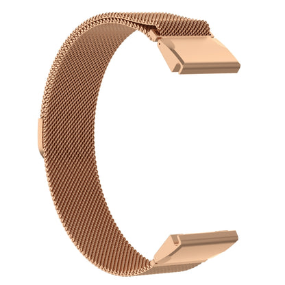 For Garmin Fenix 6S Milanese Watch Band(Rose Gold) - Smart Wear by buy2fix | Online Shopping UK | buy2fix